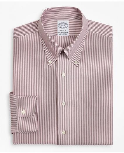 Stretch Regent Regular-Fit  Dress Shirt, Non-Iron Poplin Button-Down Collar Fine Stripe, image 4