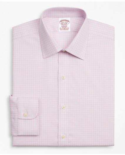 Stretch Madison Relaxed-Fit Dress Shirt, Non-Iron Royal Oxford Ainsley Collar Check, image 4