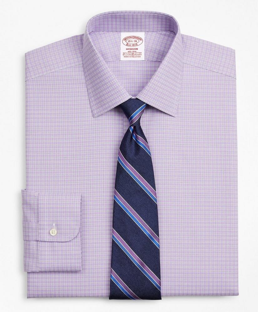 Stretch Madison Relaxed-Fit Dress Shirt, Non-Iron Royal Oxford Ainsley Collar Check, image 1