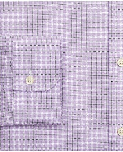 Stretch Madison Relaxed-Fit Dress Shirt, Non-Iron Royal Oxford Ainsley Collar Check, image 3