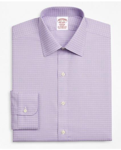 Stretch Madison Relaxed-Fit Dress Shirt, Non-Iron Royal Oxford Ainsley Collar Check, image 4
