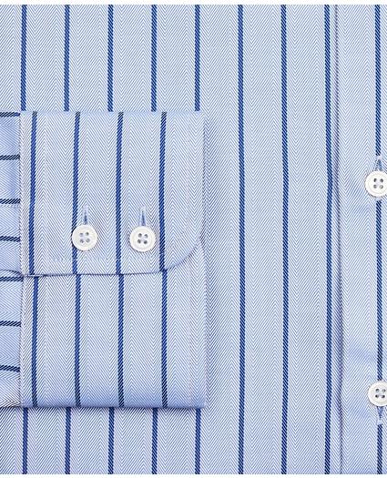 Luxury Collection Madison Relaxed-Fit Dress Shirt, Franklin Spread Collar Herringbone Stripe, image 3