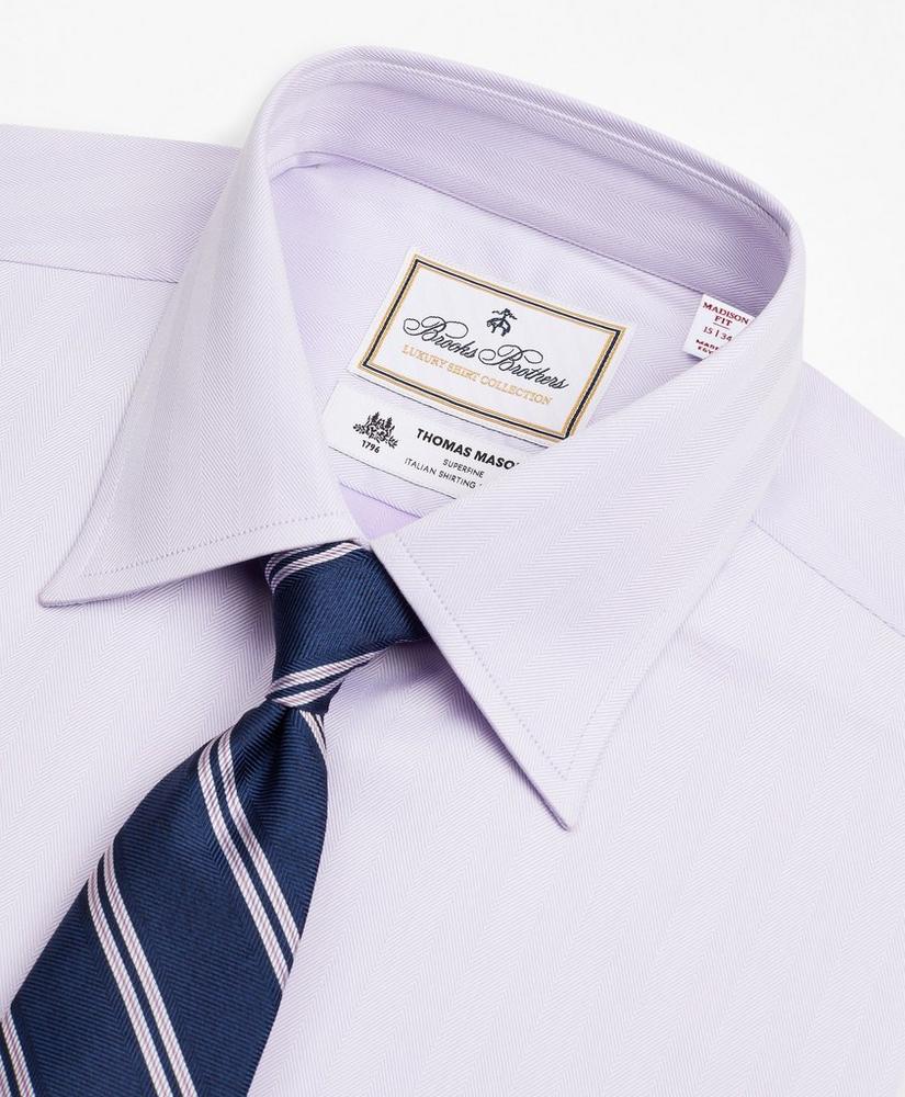 Luxury Collection Madison Relaxed-Fit Dress Shirt, Franklin Spread Collar Herringbone, image 2