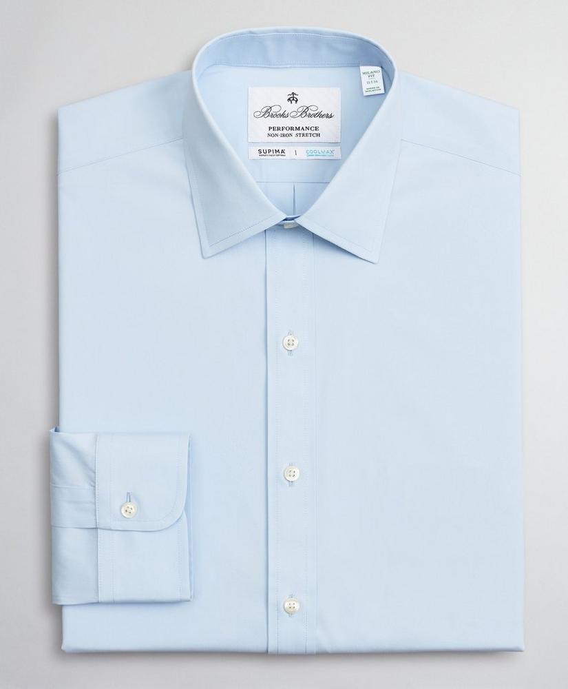 Milano Slim Fit Dress Shirt, Performance Non-Iron with COOLMAX®, Ainsley Collar Twill, image 4