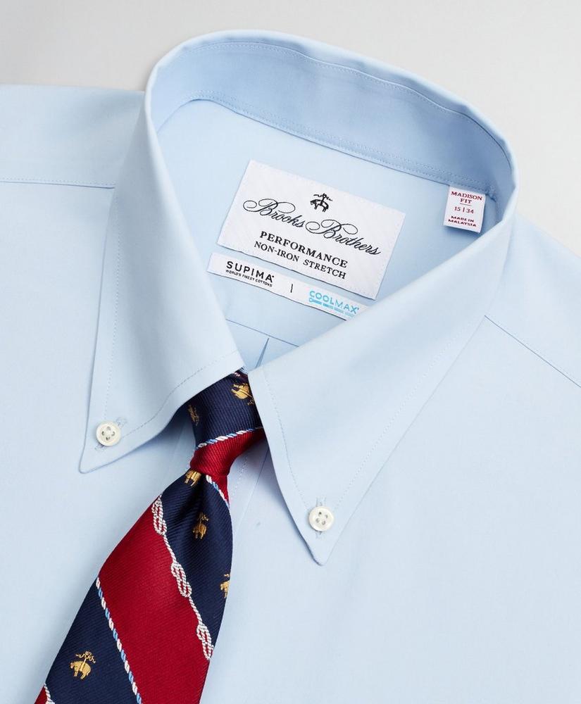 Madison Relaxed-Fit Dress Shirt, Performance Non-Iron with COOLMAX®, Button-Down Collar Twill, image 2