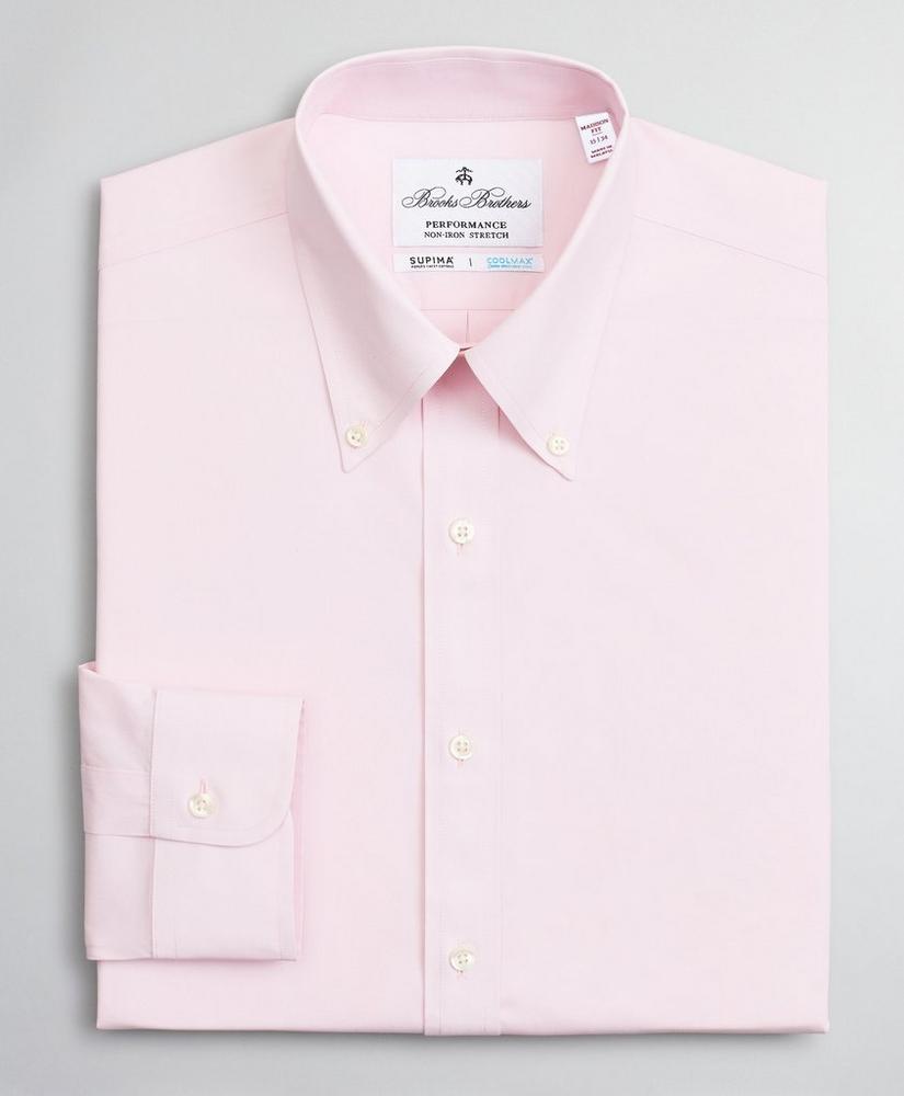 Madison Relaxed-Fit Dress Shirt, Performance Non-Iron with COOLMAX®, Button-Down Collar Twill, image 4