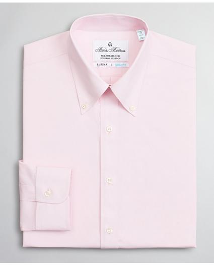 Milano Slim Fit Dress Shirt, Performance Non-Iron with COOLMAX®, Button-Down Collar Twill, image 4