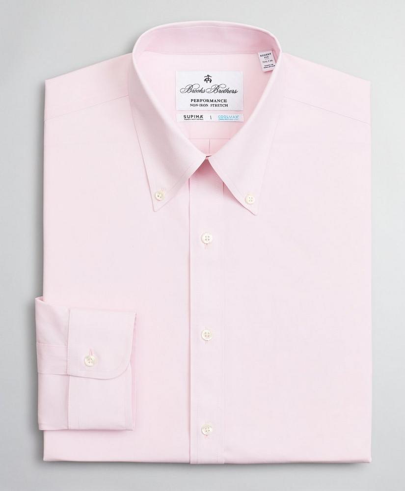 Regent Regular-Fit Dress Shirt, Performance Non-Iron with COOLMAX®, Button-Down Collar Twill, image 4