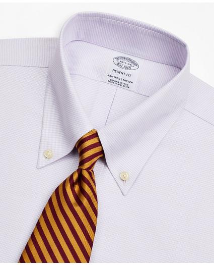 Stretch Regent Regular-Fit Dress Shirt, Non-Iron Twill Button-Down Collar Micro-Check, image 2