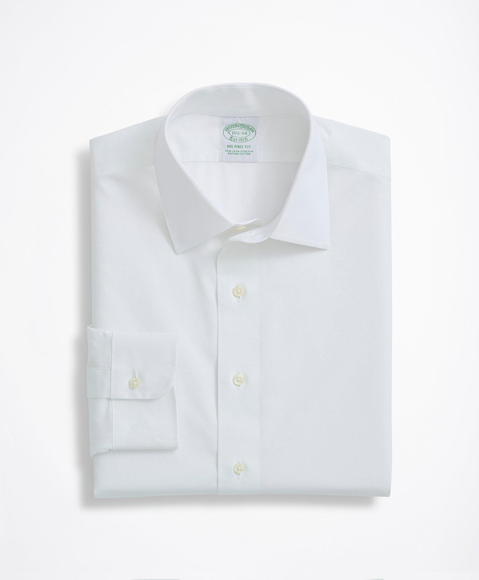 Brooks brothers milano dress shirt clearance