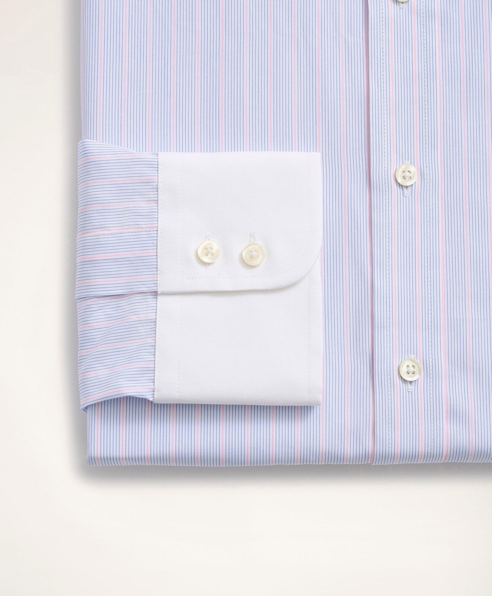 Brooks Brothers x Thomas Mason® Regent Regular-Fit Dress Shirt, Poplin  English Collar Multi-Stripe