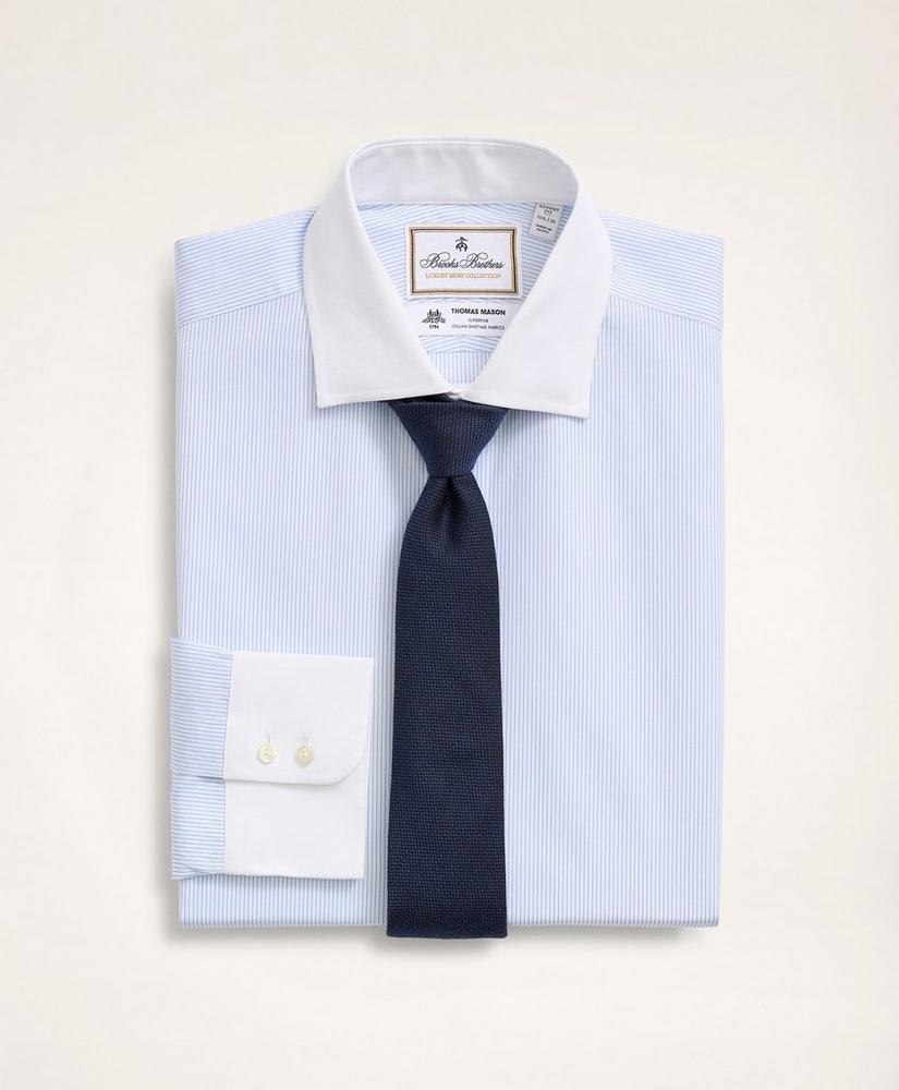 Brooks Brothers x Thomas Mason® Regent Regular-Fit Dress Shirt, Poplin English Collar Pinstripe, image 1