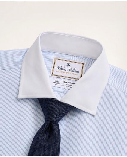Brooks Brothers x Thomas Mason® Regent Regular-Fit Dress Shirt, Poplin English Collar Pinstripe, image 2