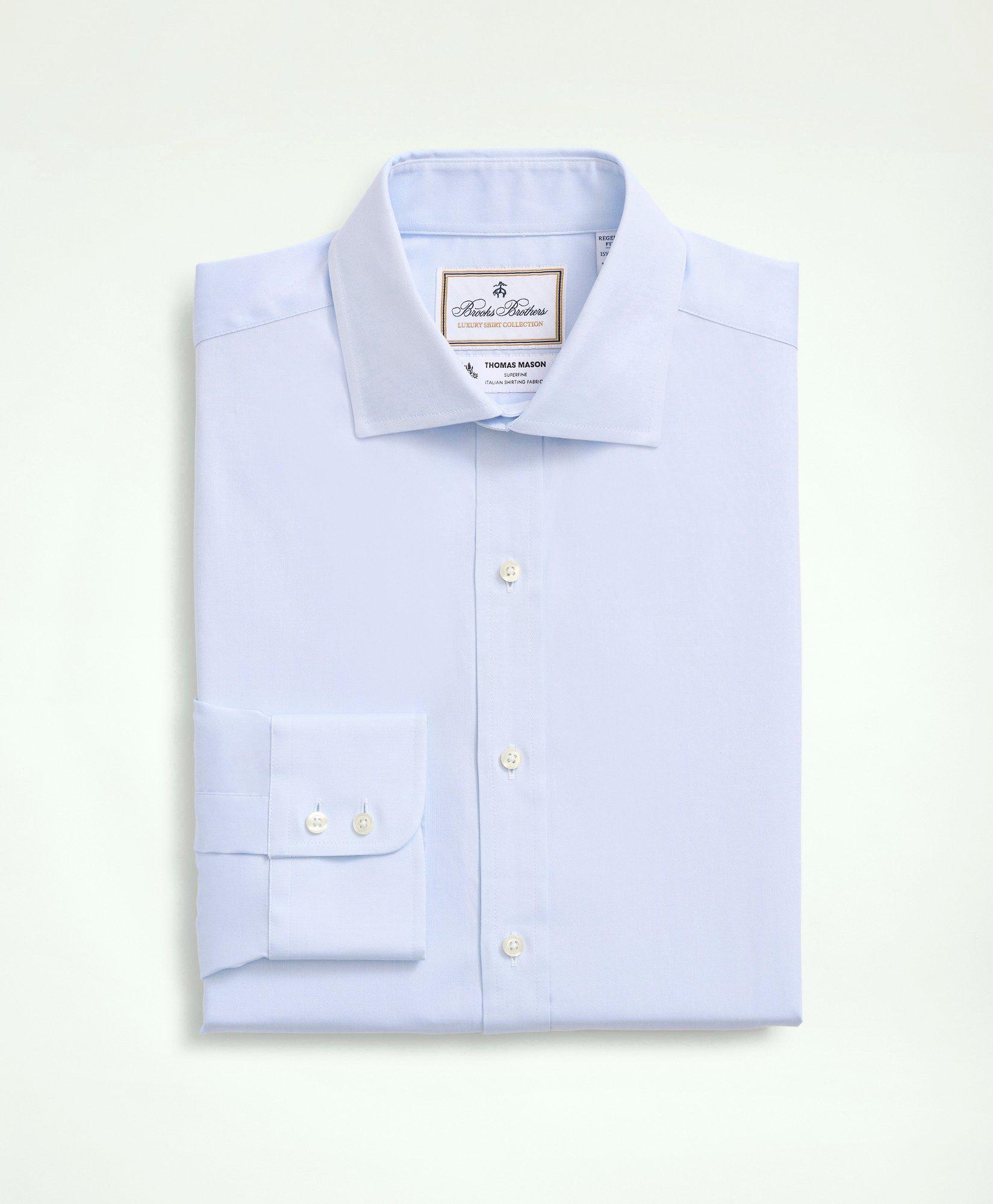 Brooks Brothers x Thomas Mason® Regent Regular-Fit Dress Shirt, Pinpoint  English Collar