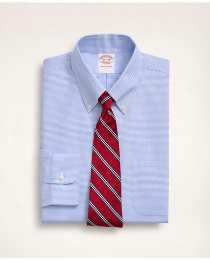 Stretch Madison Relaxed-Fit Dress Shirt, Non-Iron Poplin Button-Down Collar Micro-Check, image 2