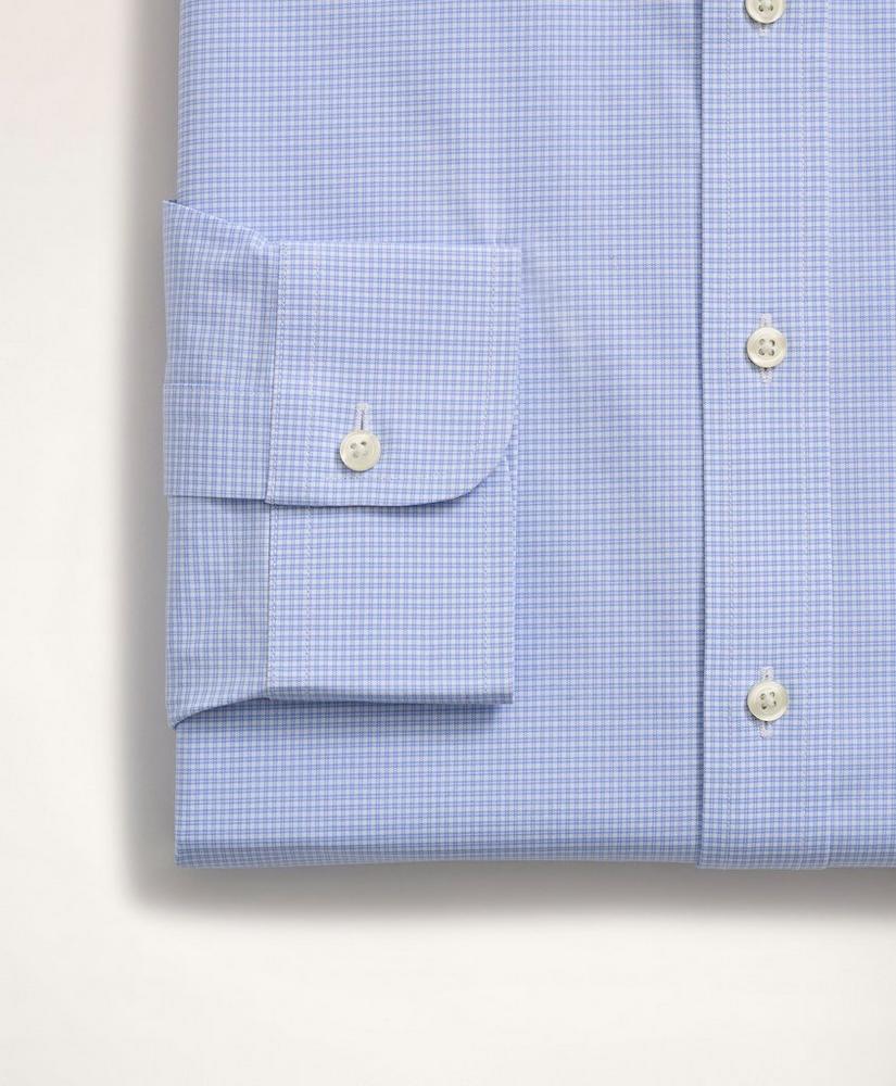 Stretch Madison Relaxed-Fit Dress Shirt, Non-Iron Poplin Button-Down Collar Micro-Check, image 4