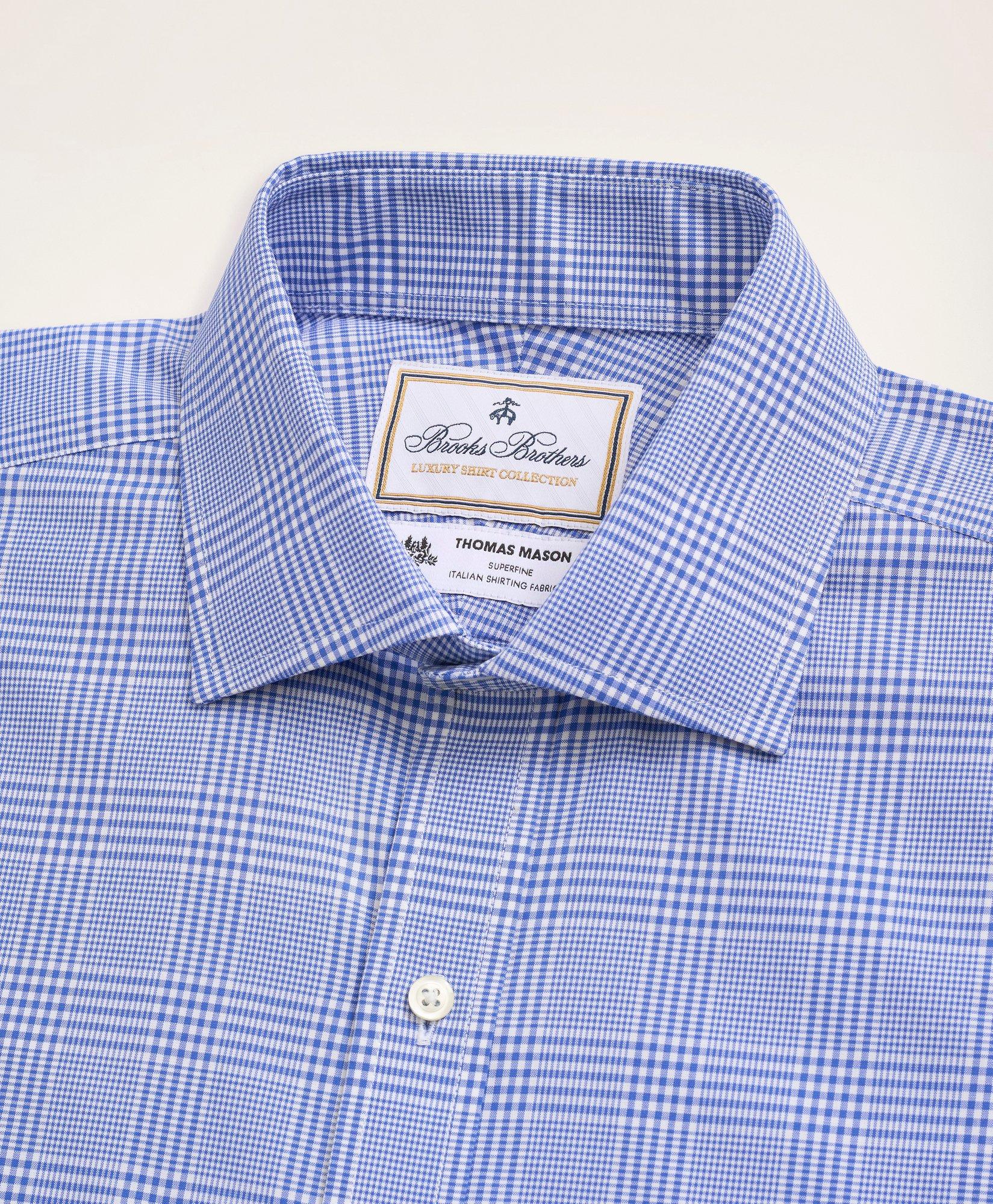 Brooks Brothers x Thomas Mason® Regent Regular-Fit Dress Shirt, Poplin  English Collar Bold Check