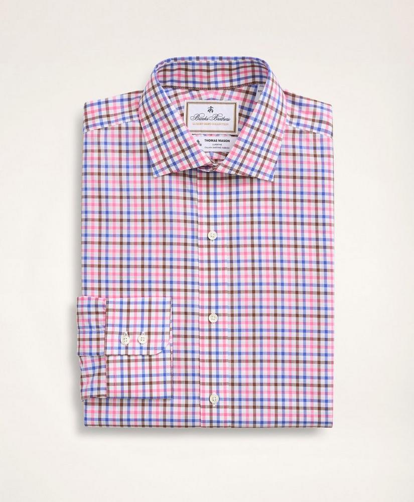 Brooks Brothers x Thomas Mason® Regent Regular-Fit Dress Shirt, Poplin English Collar Multi-Windowpane, image 1