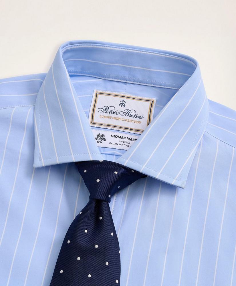 Brooks Brothers x Thomas Mason® Regent Regular-Fit Dress Shirt, Poplin English Collar Bold Stripe, image 4