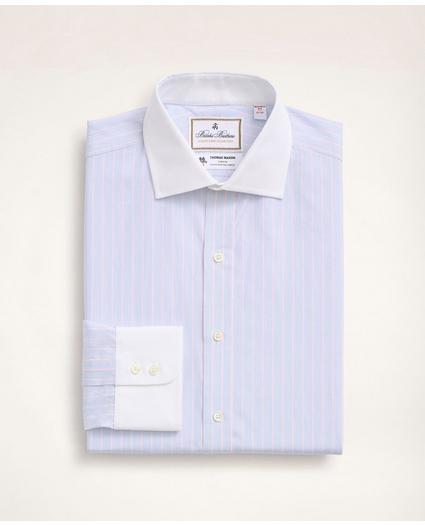 Brooks Brothers x Thomas Mason® Madison Relaxed-Fit Dress Shirt, Poplin English Collar Multi-Stripe, image 1