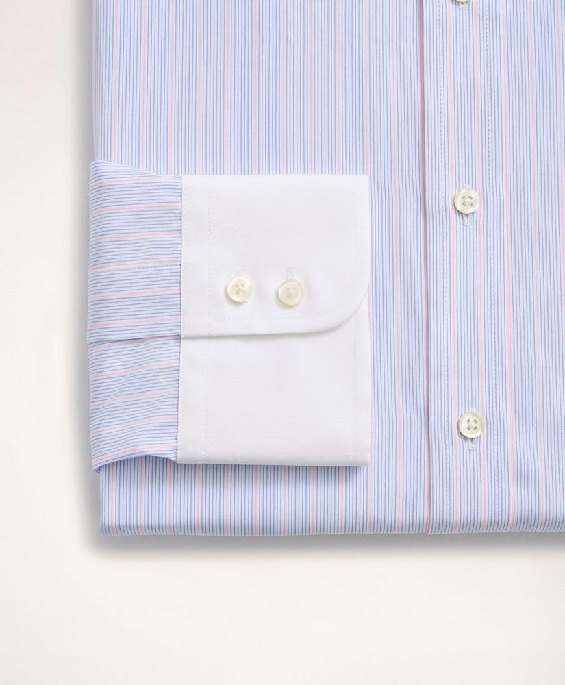 Brooks Brothers x Thomas Mason® Madison Relaxed-Fit Dress Shirt, Poplin English Collar Multi-Stripe, image 2