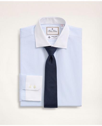 Brooks Brothers x Thomas Mason® Madison Relaxed-Fit Dress Shirt, Pinpoint English Collar Pinstripe, image 1