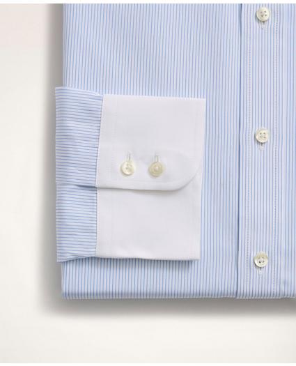 Brooks Brothers x Thomas Mason® Madison Relaxed-Fit Dress Shirt, Pinpoint English Collar Pinstripe, image 4