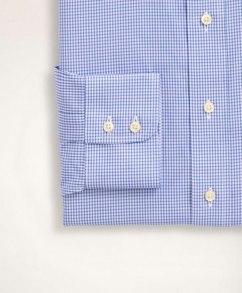 Madison Relaxed-Fit Dress Shirt, Non-Iron Ultrafine Twill Ainsley Collar Micro-Check, image 3