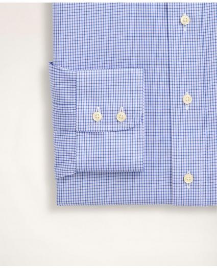 Milano Slim-Fit Dress Shirt, Non-Iron Ultrafine Twill Ainsley Collar Micro-Check, image 3
