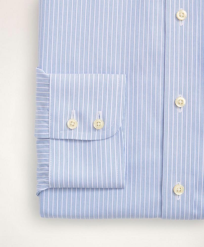 Madison Relaxed-Fit Dress Shirt, Non-Iron Ultrafine Twill Ainsley Collar Triple Stripe, image 4