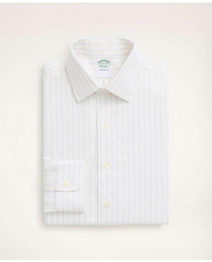 Stretch Milano Slim-Fit Dress Shirt, Non-Iron Royal Oxford Ainsley Collar Pinstripe, image 4