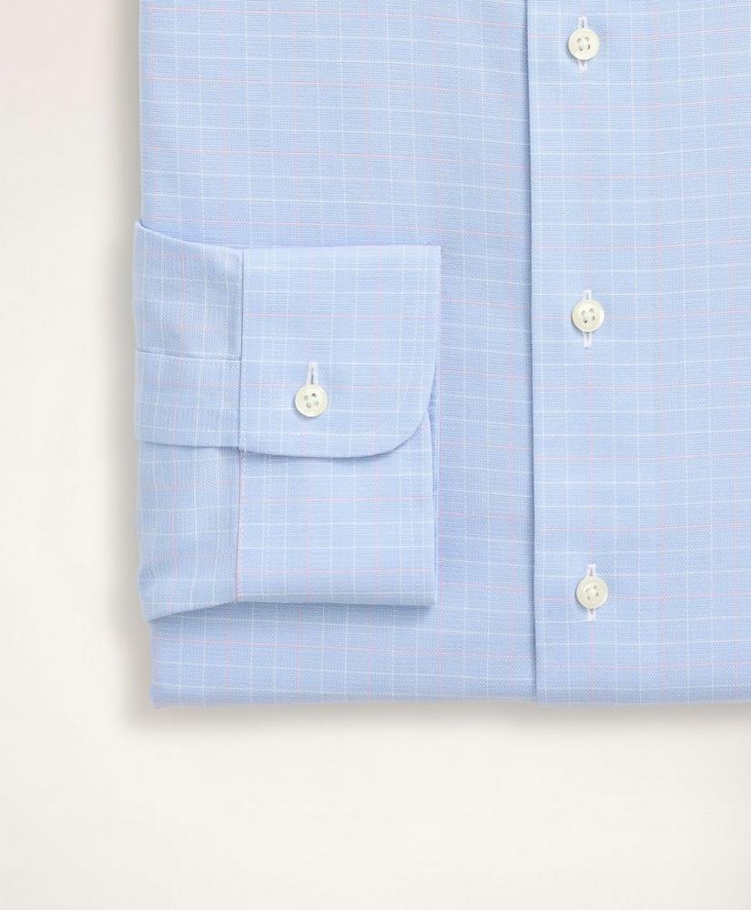 Stretch Madison Relaxed-Fit Dress Shirt, Non-Iron Royal Oxford Ainsley Collar Graph Check, image 3