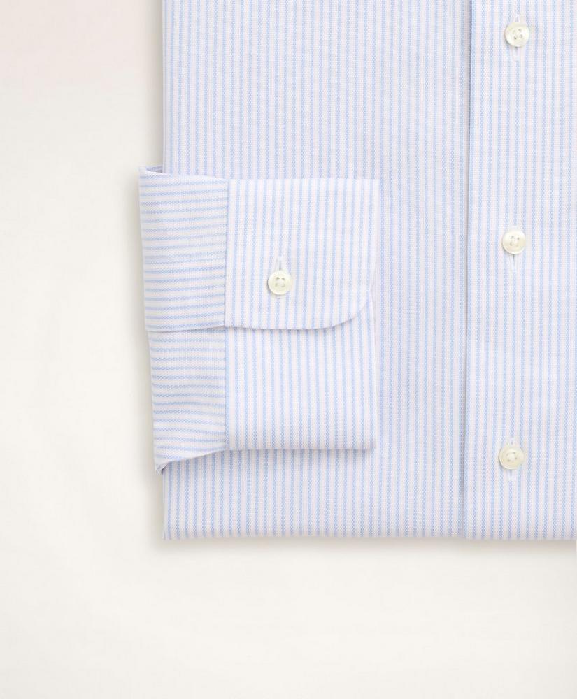 Stretch Madison Relaxed-Fit Dress Shirt, Non-Iron Royal Oxford Ainsley Collar Stripe, image 3