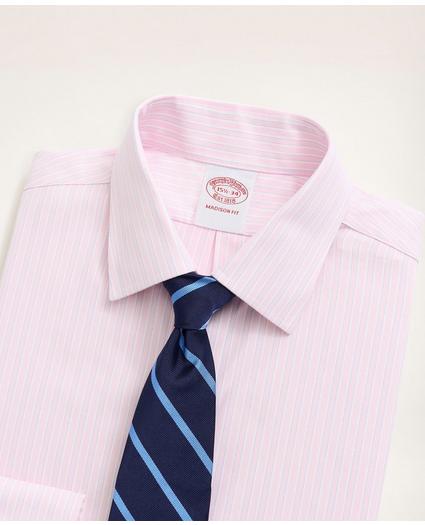 Stretch Madison Relaxed-Fit Dress Shirt, Non-Iron Royal Oxford Ainsley Collar Stripe, image 2