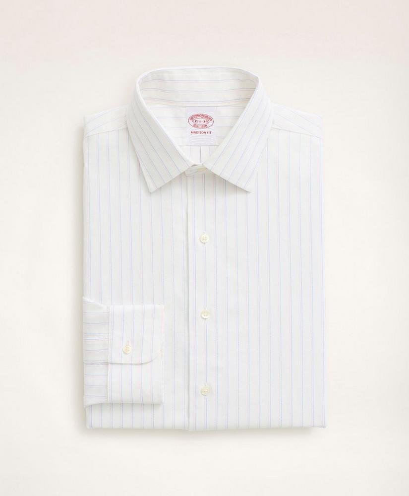Stretch Madison Relaxed-Fit Dress Shirt, Non-Iron Royal Oxford Ainsley Collar Pinstripe, image 4