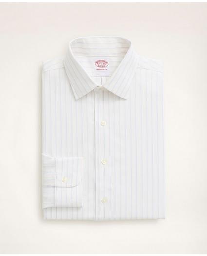 Stretch Madison Relaxed-Fit Dress Shirt, Non-Iron Royal Oxford Ainsley Collar Pinstripe, image 4