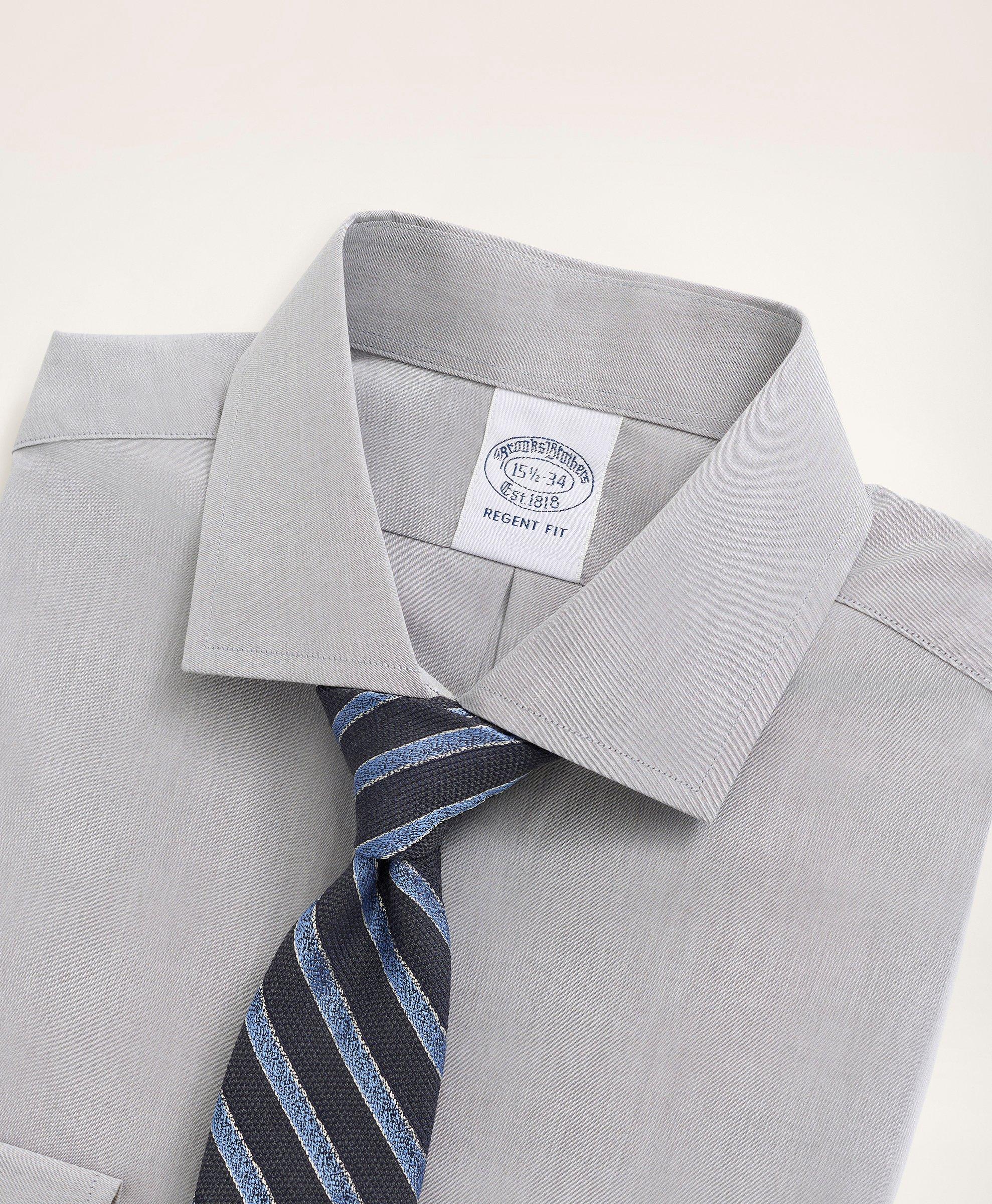 Regent Regular-Fit Dress Shirt, Poplin English Collar End-On-End, image 2