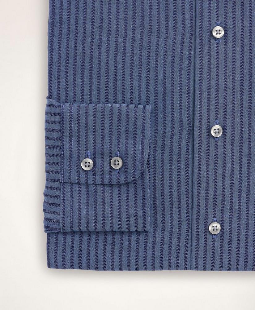 Regent Regular-Fit Dress Shirt, Dobby English Collar Stripe, image 4