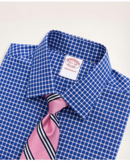 Stretch Madison Relaxed-Fit Dress Shirt, Non-Iron Poplin Ainsley Collar Check, image 2