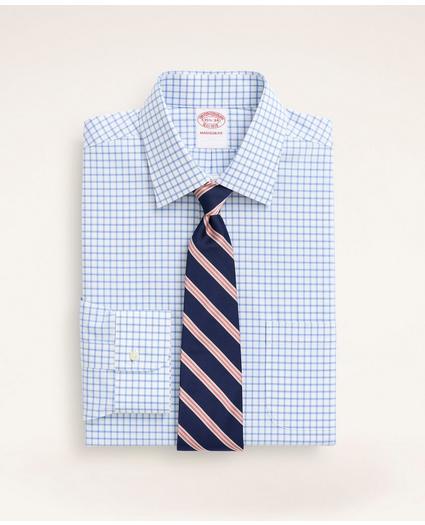 Stretch Madison Relaxed-Fit Dress Shirt, Non-Iron Poplin Ainsley Collar Check, image 1
