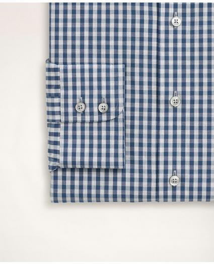 Milano Slim-Fit Dress Shirt, Poplin English  Collar Gingham, image 3