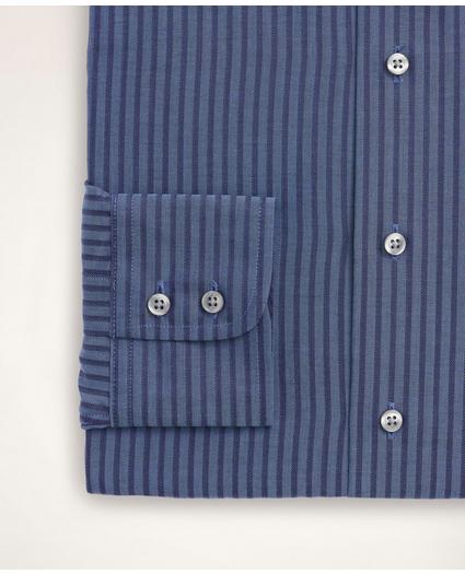 Milano Slim-Fit Dress Shirt, Dobby English Collar Stripe, image 4