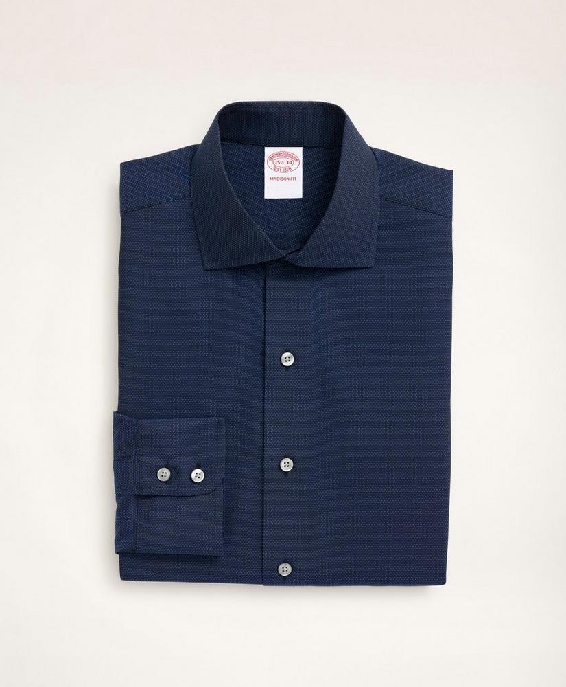 Madison Relaxed-Fit Dress Shirt, Dobby English Collar Solid, image 4