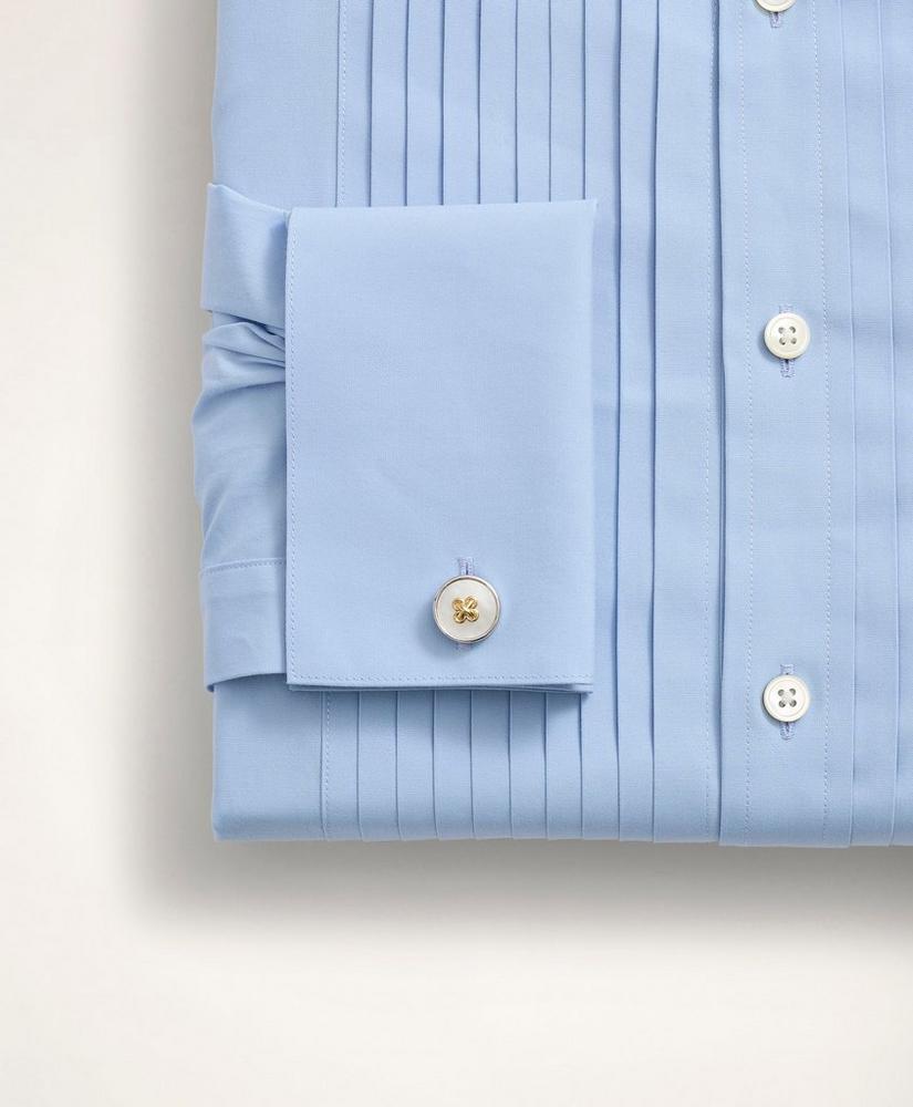 Regent Regular-Fit Ten-Pleat Broadcloth English Collar Tuxedo Shirt, image 3