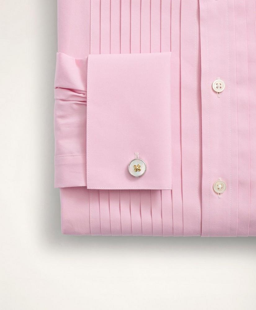 Regent Regular-Fit Ten-Pleat Broadcloth English Collar Tuxedo Shirt, image 3