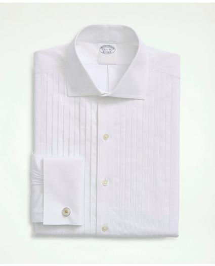 Milano Slim-Fit Ten-Pleat Broadcloth English Collar Tuxedo Shirt, image 1