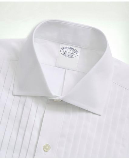 Milano Slim-Fit Ten-Pleat Broadcloth English Collar Tuxedo Shirt, image 2