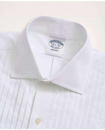 Regent Regular-Fit Ten-Pleat Broadcloth English Collar Tuxedo Shirt, image 2