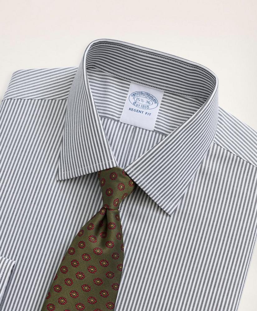 Stretch Regent Regular-Fit Dress Shirt, Non-Iron Herringbone Candy Stripe Ainsley Collar, image 2