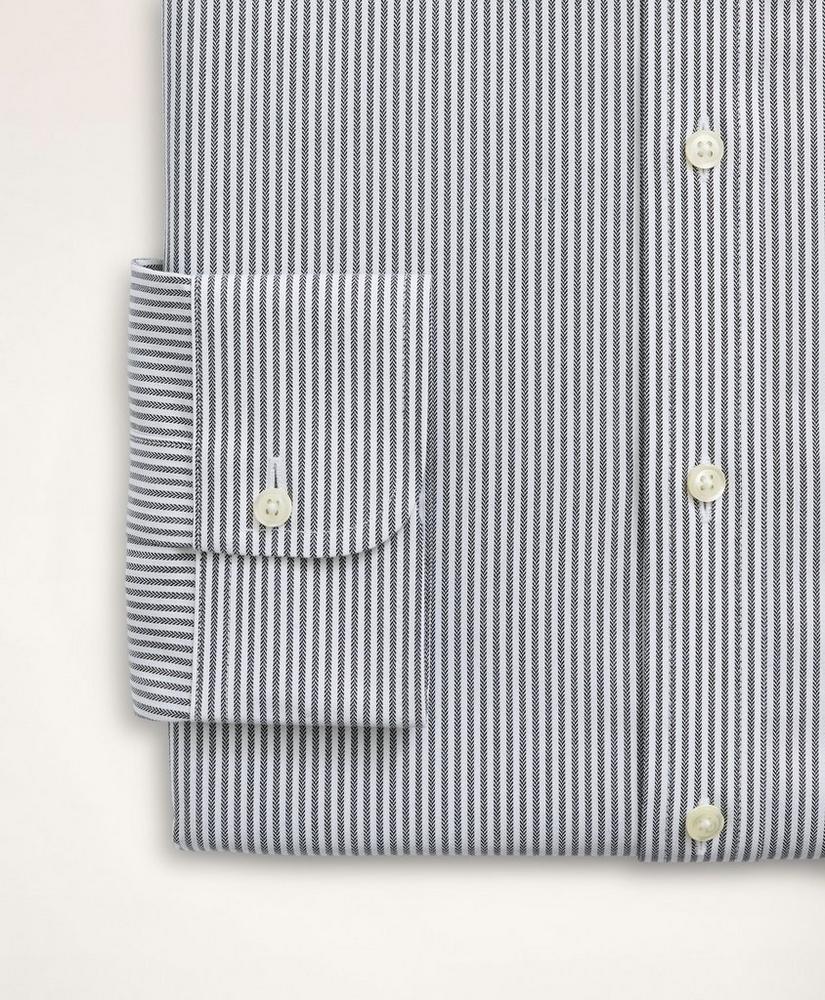 Stretch Regent Regular-Fit Dress Shirt, Non-Iron Herringbone Candy Stripe Ainsley Collar, image 4